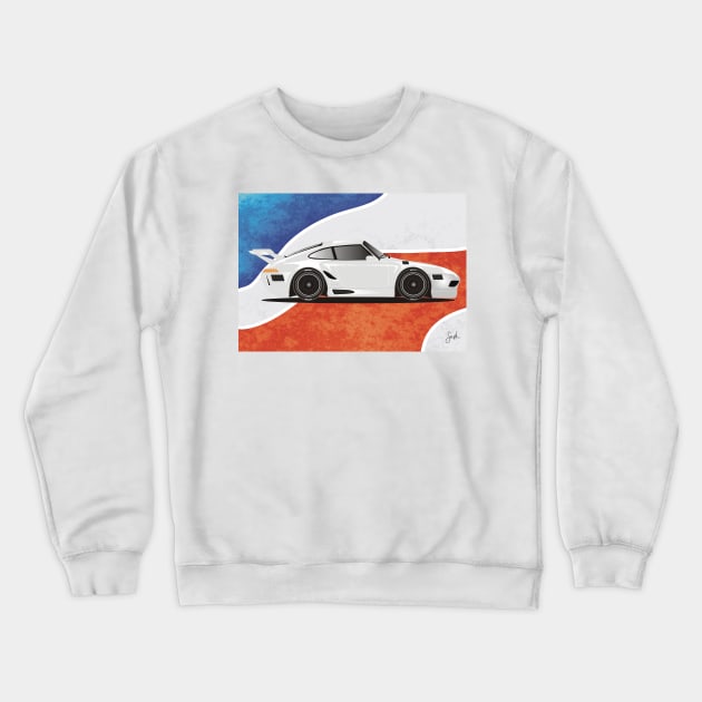 Scenic - German Cup Racer -  White Crewneck Sweatshirt by Sash8140